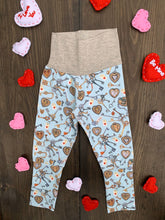 Load image into Gallery viewer, Baby + Toddler, Kid’s Unisex Grow with Me Slim Pants in Key To My Heart, Kid’s Leggings
