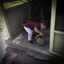 Load image into Gallery viewer, Baby + Toddler Unisex Grow with Me Slim Pants in Earthy Rainbows, Kid’s Leggings