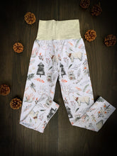 Load image into Gallery viewer, Baby + Toddler Unisex Grow with Me Slim Pants in Woodland Whimsy, Kid's Leggings