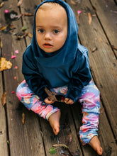 Load image into Gallery viewer, Baby + Toddler Unisex Grow with Me Slim Pants in Celestial Dreams, Kid's Leggings