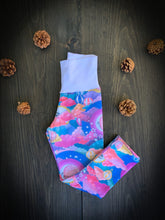Load image into Gallery viewer, Baby + Toddler Unisex Grow with Me Slim Pants in Celestial Dreams, Kid's Leggings