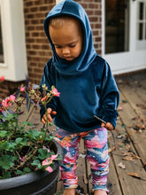 Load image into Gallery viewer, Baby + Toddler Unisex Grow with Me Slim Pants in Celestial Dreams, Kid's Leggings