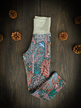 Load image into Gallery viewer, Baby + Toddler Unisex Grow with Me Slim Pants in Foliage & Friends, Kid's Leggings