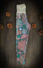 Load image into Gallery viewer, Baby + Toddler Unisex Grow with Me Slim Pants in Foliage & Friends, Kid's Leggings