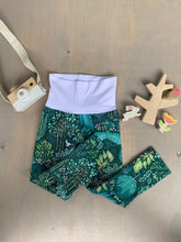 Load image into Gallery viewer, Baby + Toddler, Kid’s Unisex Grow with Me Slim Pants in Emerald Eden