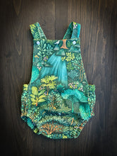 Load image into Gallery viewer, Baby + Toddler Organic Cotton Bubble Romper Playsuit in Emerald Eden