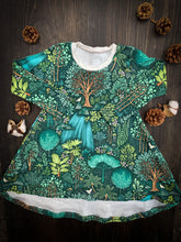 Load image into Gallery viewer, VOYAGER DRESS in Emerald Eden Baby + Toddler Organic Cotton Twirl Dress