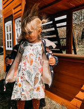 Load image into Gallery viewer, VOYAGER DRESS in Botanical Floral Baby + Toddler Organic Cotton Twirl Dress