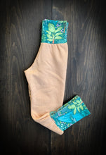 Load image into Gallery viewer, Baby + Toddler Unisex Grow with Me Slim Pants in French Terry & Emerald Eden
