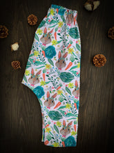 Load image into Gallery viewer, ATLAS HAREM PANT in Veggie Lover + Baby & Toddler Summer Pant, Kids Yoga Pant, Rabbit Pants