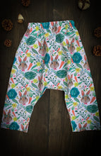 Load image into Gallery viewer, ATLAS HAREM PANT in Veggie Lover + Baby & Toddler Summer Pant, Kids Yoga Pant, Rabbit Pants