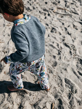 Load image into Gallery viewer, ATLAS HAREM PANT in Veggie Lover + Baby & Toddler Summer Pant, Kids Yoga Pant, Rabbit Pants