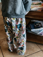 Load image into Gallery viewer, ATLAS HAREM PANT in Veggie Lover + Baby & Toddler Summer Pant, Kids Yoga Pant, Rabbit Pants