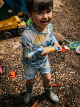 Load image into Gallery viewer, BAJA RASHGUARD in Island Life + Baby/Toddler Swimsuit, Kids Swimsuit, Swim Shirt, Kids Surf Shirt