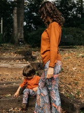 Load image into Gallery viewer, Baby + Toddler Unisex Grow with Me Slim Pants in Foliage & Friends, Kid's Leggings