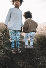 Load image into Gallery viewer, Baby + Toddler Unisex Grow with Me Pants in Frosty Mandrakes, Gender Neutral Kids Legging