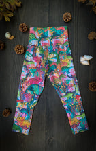 Load image into Gallery viewer, Baby + Toddler Unisex Grow with Me Pants in Dinosaur Jamboree, Gender Neutral Kids Legging
