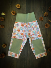 Load image into Gallery viewer, Baby + Toddler Unisex Grow with Me Pants in Winter Smileys Gender Neutral Kids Legging