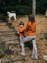 Load image into Gallery viewer, Custom Lady Lunar Bells + Mommy & Me, Mama Flares, Women’s Bellbottoms, Yoga Pants, Boho Flare Pants