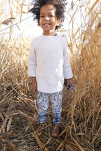 Load image into Gallery viewer, Baby + Toddler Unisex Grow with Me Pants in Frosty Mandrakes, Gender Neutral Kids Legging