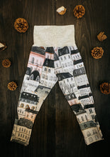Load image into Gallery viewer, Baby + Toddler Unisex Grow with Me Pants in Paris for Lunch, Gender Neutral Kids Legging