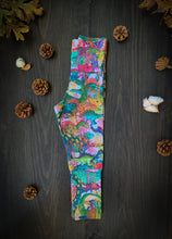 Load image into Gallery viewer, Baby + Toddler Unisex Grow with Me Pants in Dinosaur Jamboree, Gender Neutral Kids Legging