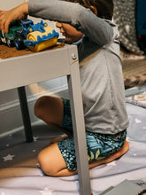 Load image into Gallery viewer, COVE WATER SHORT in Emerald Eden + Baby/Toddler Swimsuit, Grow With Me Kids Swimsuit, Swim Shorts, Toddler Swim Trunks, Kid’s Surf Shorts