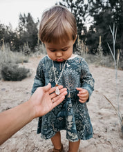 Load image into Gallery viewer, VOYAGER DRESS in Emerald Eden Baby + Toddler Organic Cotton Twirl Dress