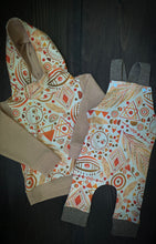 Load image into Gallery viewer, FORAGER HOODIE in Boho Suns + Organic Cotton and French Terry Baby + Toddler Sweatshirt, Kids Hoodie