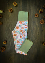 Load image into Gallery viewer, Baby + Toddler Unisex Grow with Me Pants in Winter Smileys Gender Neutral Kids Legging