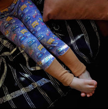 Load image into Gallery viewer, Baby + Toddler Unisex Grow with Me Pants in Magical Mystery Ice Cream Tour, Gender Neutral Kids Legging