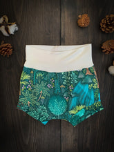 Load image into Gallery viewer, Baby + Toddler, Kid’s Unisex Shorties in Emerald Eden