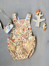 Load image into Gallery viewer, Baby + Toddler Organic Cotton Gauze Bubble Romper in Boho Sun
