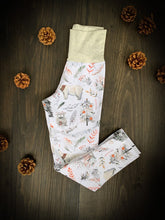 Load image into Gallery viewer, Baby + Toddler Unisex Grow with Me Slim Pants in Woodland Whimsy, Kid&#39;s Leggings
