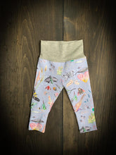 Load image into Gallery viewer, Baby + Toddler Unisex Grow with Me Slim Pants in Autumnal Moths, Gender Neutral Kids Legging
