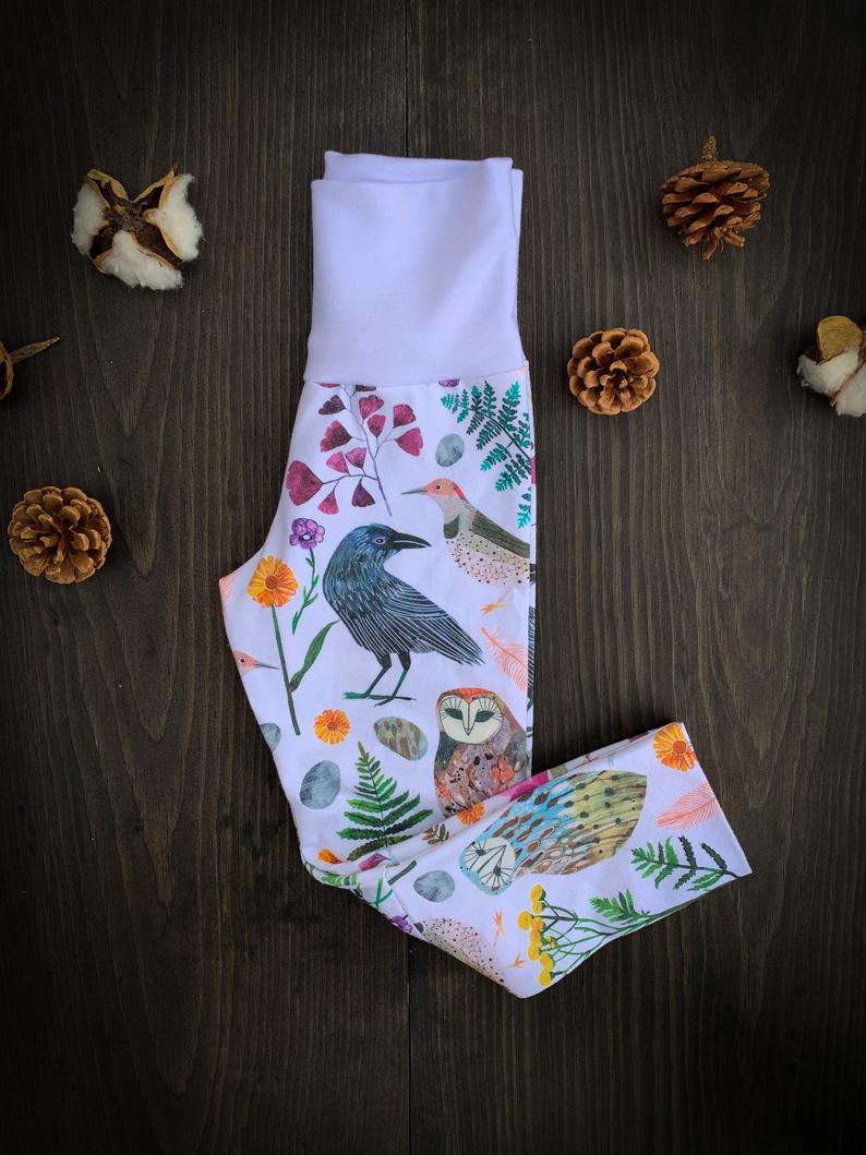 Baby + Toddler Unisex Grow with Me Slim Pants in Botanical Floral