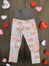 Load image into Gallery viewer, Baby + Toddler Unisex Grow with Me Slim Pants in Valentine Harvest, Kid’s Leggings
