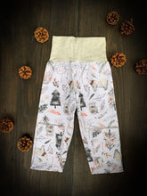 Load image into Gallery viewer, Baby + Toddler Unisex Grow with Me Slim Pants in Woodland Whimsy, Kid&#39;s Leggings
