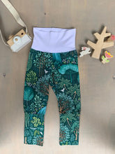 Load image into Gallery viewer, Baby + Toddler, Kid’s Unisex Grow with Me Slim Pants in Emerald Eden
