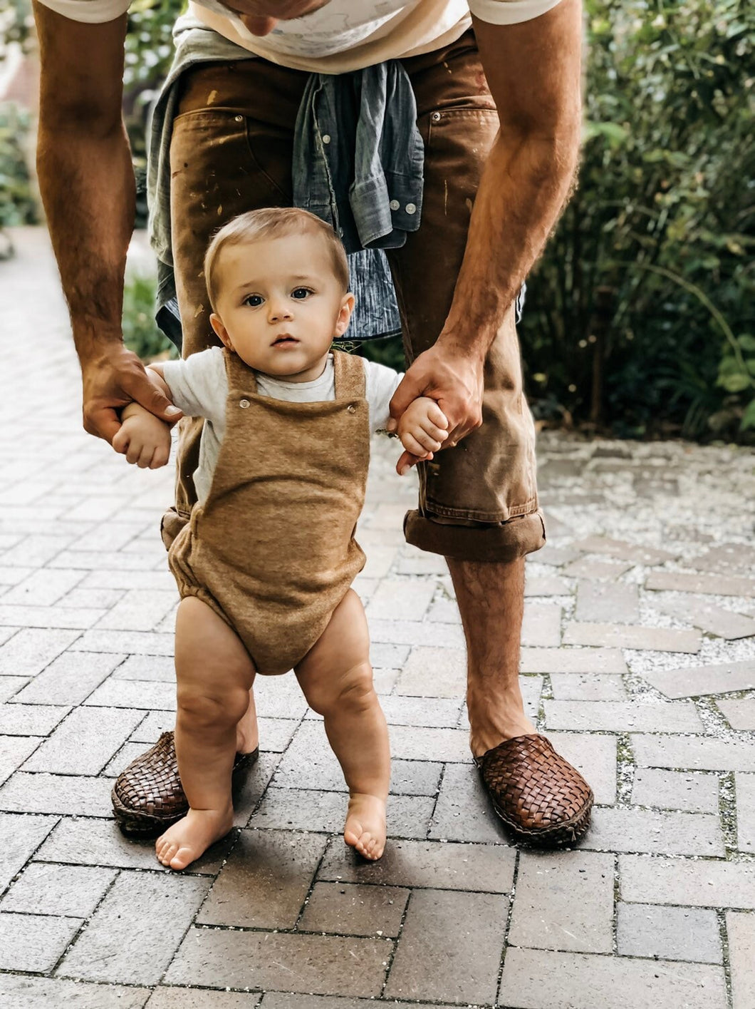 French Terry Baby + Toddler Organic Cotton Bubble Romper Playsuit