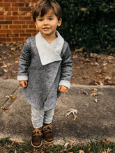 Load image into Gallery viewer, PIONEER WRAP SWEATER in French Terry Baby + Toddler Sweatshirt
