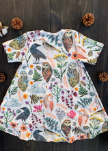 Load image into Gallery viewer, VOYAGER DRESS in Botanical Floral Baby + Toddler Organic Cotton Twirl Dress
