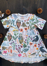 Load image into Gallery viewer, VOYAGER DRESS in Botanical Floral Baby + Toddler Organic Cotton Twirl Dress
