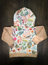 Load image into Gallery viewer, FORAGER HOODIE in Botanical Floral + Organic Cotton and French Terry Baby + Toddler Sweatshirt, Kids Hoodie
