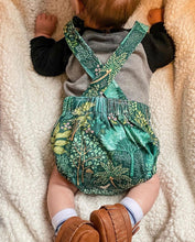Load image into Gallery viewer, Baby + Toddler Organic Cotton Bubble Romper Playsuit in Emerald Eden

