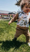 Load image into Gallery viewer, FORAGER HOODIE in Botanical Floral + Organic Cotton and French Terry Baby + Toddler Sweatshirt, Kids Hoodie
