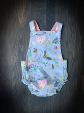 Load image into Gallery viewer, Baby + Toddler Organic Cotton Bubble Romper Playsuit in Autumnal Moths
