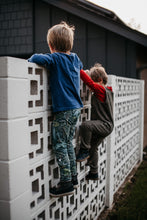 Load image into Gallery viewer, Baby + Toddler, Kid’s Unisex Grow with Me Slim Pants in Emerald Eden
