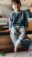Load image into Gallery viewer, ATLAS HAREM PANT in Veggie Lover +  Baby &amp; Toddler Summer Pant, Kids Yoga Pant, Rabbit Pants
