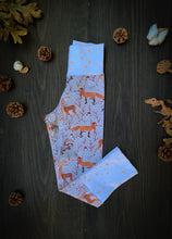 Load image into Gallery viewer, Baby + Toddler Unisex Grow with Me Pants in Winter Forest, Gender Neutral Kids Legging
